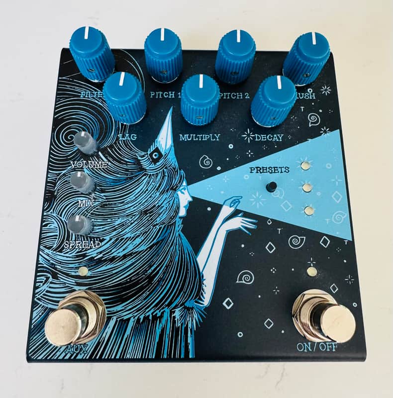 Old Blood Noise Endeavors Dark Star Stereo Reverb and Pitch Shifting Pedal - Blue image 1