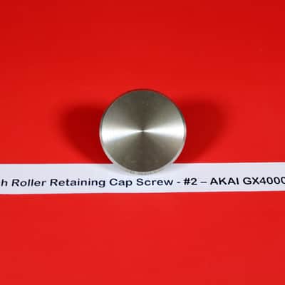 Akai Reel to Reel Pinch Roller Retaining Cap Screw - #2 1970's - 1980's - Silver / Black image 1