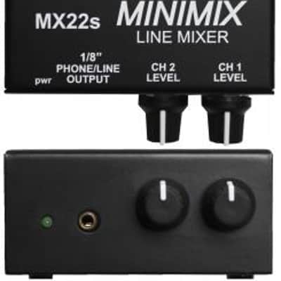 Rolls MX22-S 2-Channel Mixer with 1/8 and RCA Inputs image 1