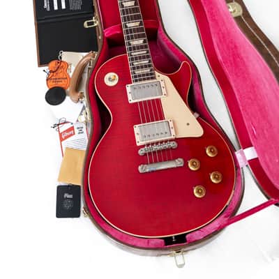 2020 Gibson Custom Shop Les Paul 58 Reissue in Sweet Cherry Red R8 1958 Flame Top image 6