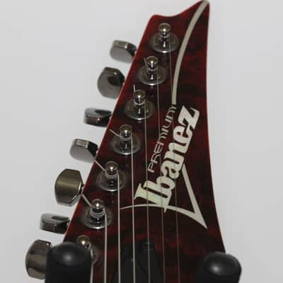Ibanez Premium RG9 ( RG927 QM )7 String Transparent Red-Quilt Maple Top Ibanez Gig Bag RG7 image 17