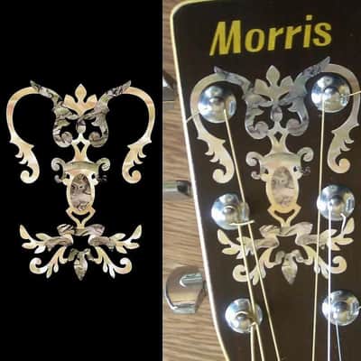 Vintage Chandelier Torch Guitar Headstock Inlay Decal Sticker image 1