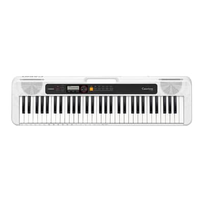 Casio CT-S200WE Casiotone Portable Keyboard (White) Bundle with Adjustable Double X Keyboard Stand, Sustain Pedal and Learning Book image 2
