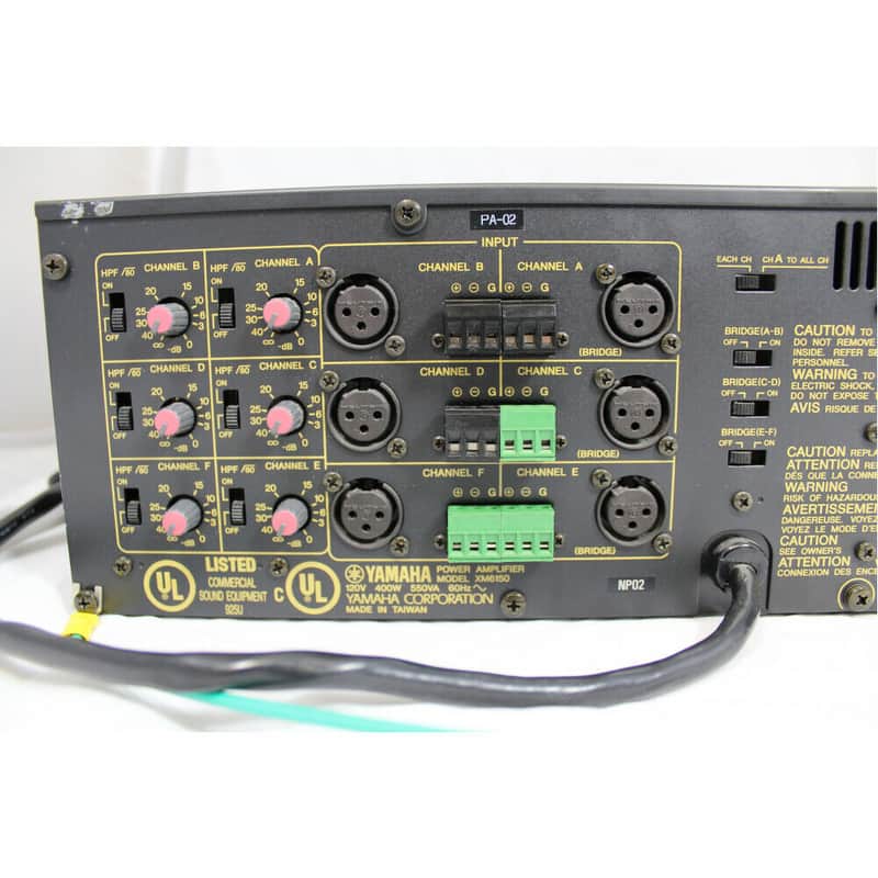 YAMAHA パワーアンプ　XM6150 Yamaha XM6150 6-Channel Amplifier #58274 | Used Lighting