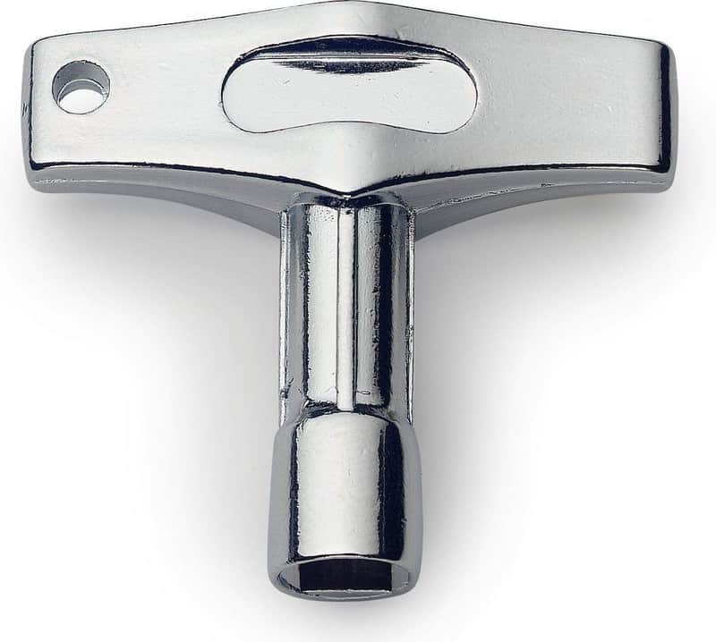 Mint Stagg Model K-60 Standard Silver Metal Drum Key with Key-Ring Hole image 1
