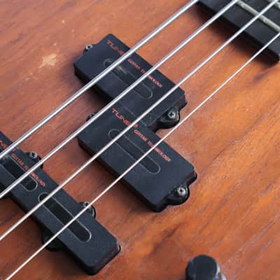 1980's TUNE "Bass Maniac" Japan TBC-4  25-Fret Bass Guitar (Natural Stain) image 5