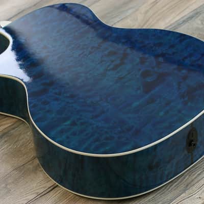 Super Clean! Taylor 614ce 2003 Koi Blue Limited Edition 5A Quilt + OHSC and candy image 17