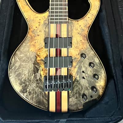 Michael Dolan Custom 5 String Bass Guitar 2008 - Natural wood Gloss finish image 1