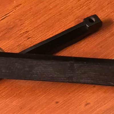 Archtop Bridge Ebony Black Gabon-Ebony-Archtop-Guitar-Bridge-W-Saddle-Gold-Plated-Hardware image 7