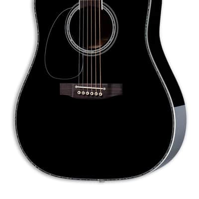 Takamine TAKEF341DXLH Gloss Black w/Case image 1