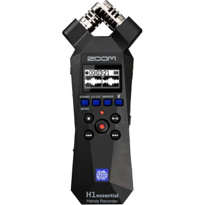 Zoom H1essential 2-Track 32-Bit Float Portable Audio Recorder with StreamEye Cans50 Professional Headphones, Zoom Furry Microphone Windscreen, 5 AAA Batteries, USB-C to USB-C Cable and 32GB microSD Card image 2