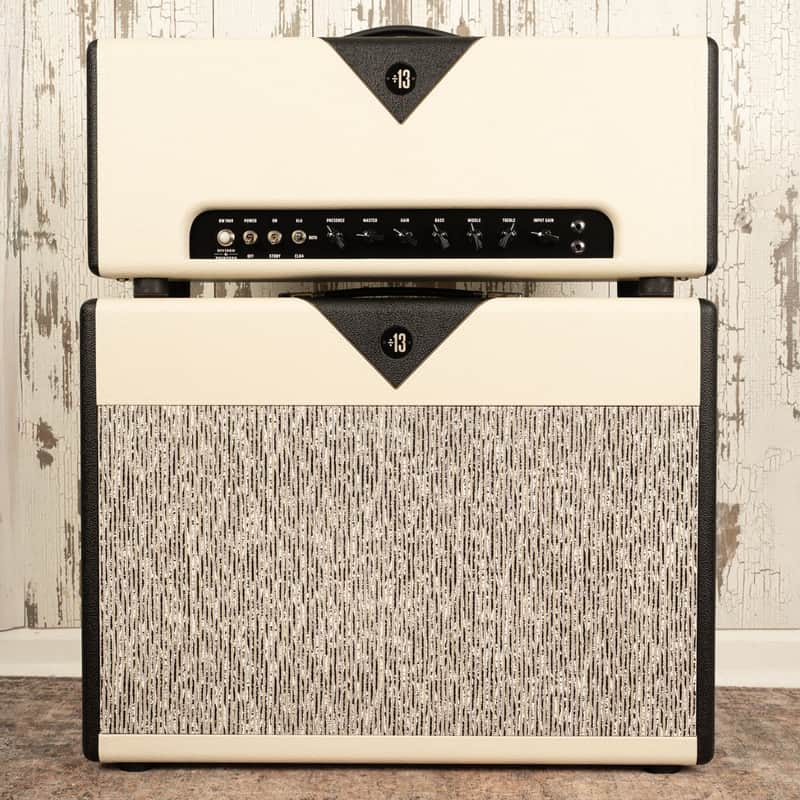 Divided by 13 BW1969 Butch Walker Signature Head and Matching 2x12 Cab - White/Black w/Pinstripe Grill image 1