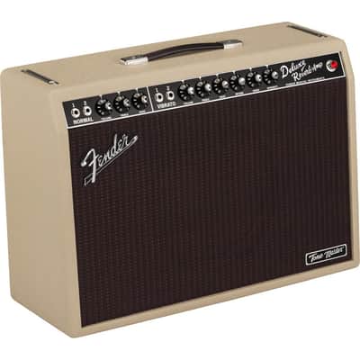 Fender Tone Master Deluxe Reverb 1x12" 22 Watt Solid State Guitar Combo Amplifier - Blonde image 1