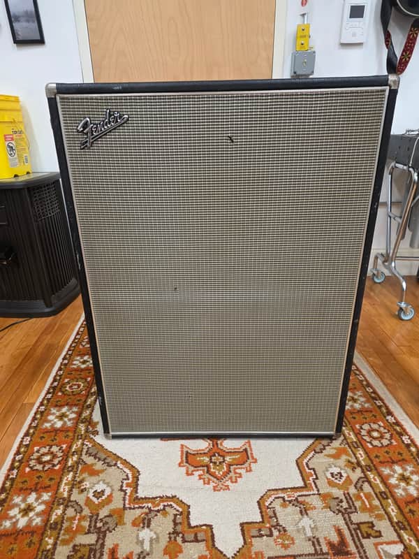 Fender Drip Edge Bandmaster Bassman Showman 2x12 Cabinet with Jensen c12nc Speakers 1967 imagen 1
