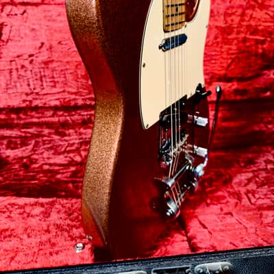 ⚡︎1995 FENDER AMERICAN TELECASTER ⚡︎ BIGSBY ⚡︎ CHAMPAGNE SPARKLE image 4