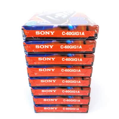 Lot of 8 x SONY GIG-1 60 Blank Cassette TAPES Type I Position Normal Bias SEALED image 3