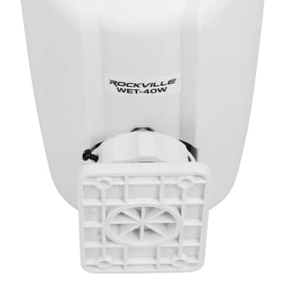 2 Rockville WET-40W 4" 70V Commercial Indoor/Outdoor Wall Speakers White Swivel image 8