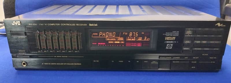 Vintage JVC RX-450 Computer Controlled Receiver w/ 7 Band Equalizer image 1