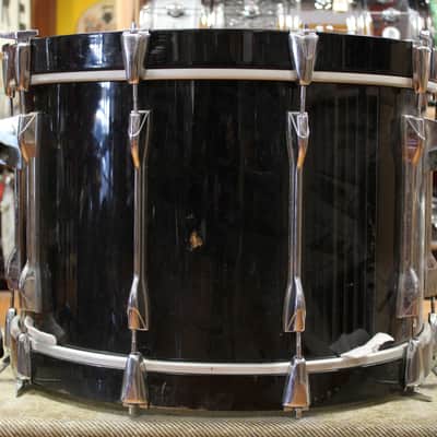 1980s Yamaha Recording Custom Outfit in Solid Black 14x22 8x10 8x12 9x13 10x14 12x15 image 5