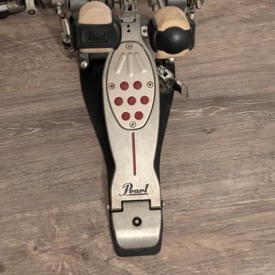 Pearl P2052C Eliminator Redline Chain-Drive Double Bass Drum Pedal 2010s - Silver / Black / Red image 2