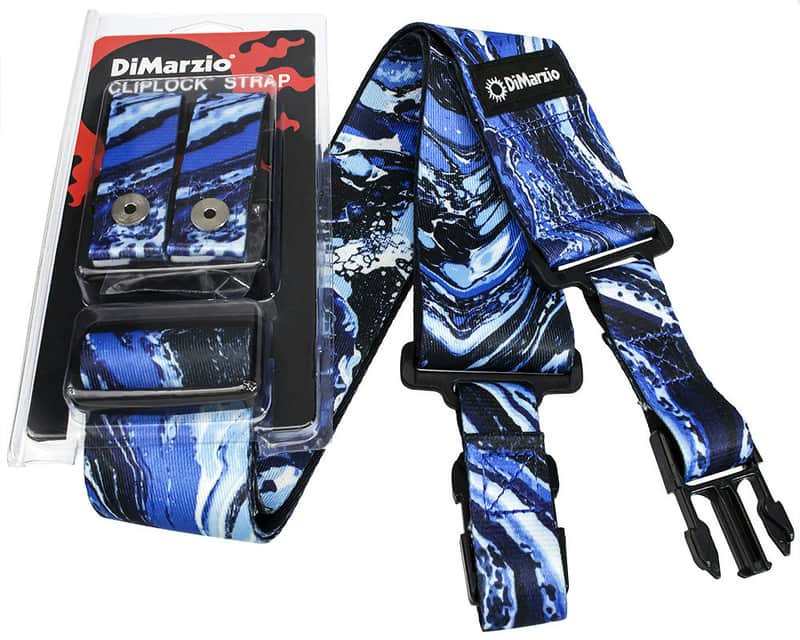DiMarzio DD2240BLU Steve Vai 2" ClipLock Strap image 1