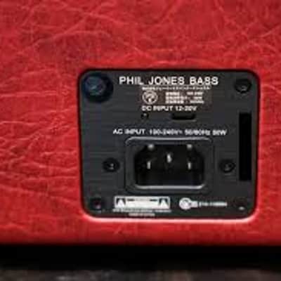Phil Jones X4-C Nanobass Combo Amp Red Single channel 35 Watt Multi Instrument Combo Amp image 14