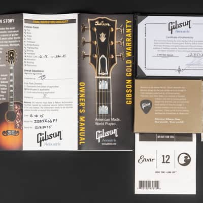 2015 Gibson Custom Shop J-185 Red Spruce - Sunset Burst | USA Mini Jumbo Limited Edition 1 / 75 "AA" Adirondack Spruce Top L.R. Baggs Pickup | CoA OHSC image 19