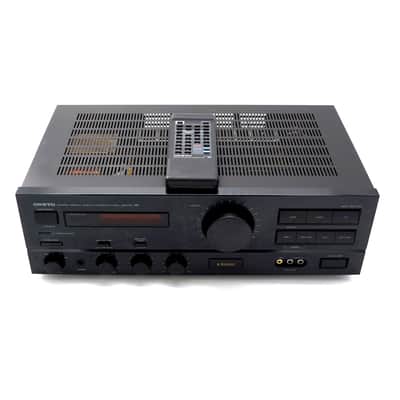 Onkyo Stereo Amplifier A-RV400 w/ Remote Black Tested Works 100 Watts image 3