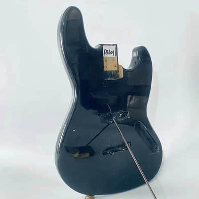 Black Basswood 4 String Jazz Bass Style Body image 4