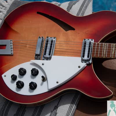 1989 Rickenbacker 360/12 - Fireglo - Set Up as a 6 String - Perfect Frets/Action/Intonation image 15