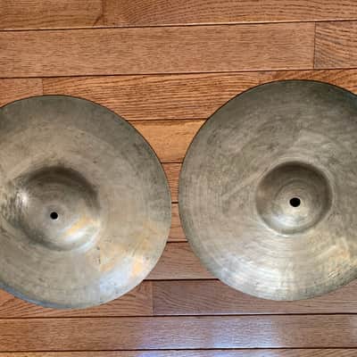 Zildjian K Constantinople ANTIQUE 12” Hi Hat Cymbals 1930s - Bronze image 1