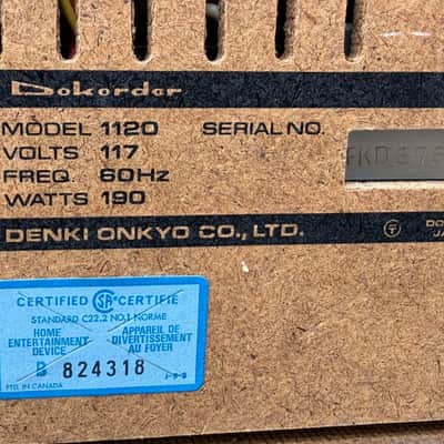 Dokorder 1120 Rare Vintage Reel-to-Reel Tape Recorder Tested Warranty image 24