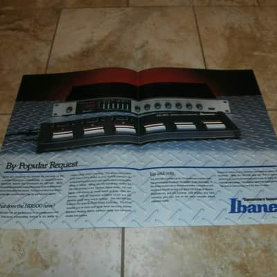 Vintage 1984 Ibanez HD1500 Harmonic Delay Catalog! Rare, Original Paperwork, Case Candy! image 2