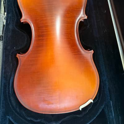 15" viola with case and bow. Made in Romania image 7