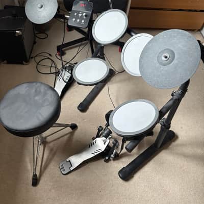 VISION DRUM 7-piece Mesh Compact Electronic Drum Kit for Beginners with Accessories Vision Drum+ 2020 - Black image 2
