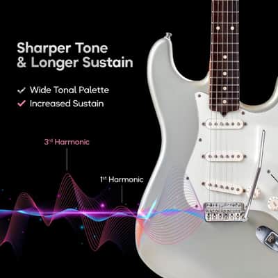 Vega-Trem VT1 Special Standard 6-Screw Stratocaster Guitar Tremolo Bridge No Mods Easy Installation (Glossy, Right) image 5