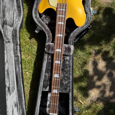 Epiphone Jack Casady Signature Bass With Hard Case - Metallic Gold image 6