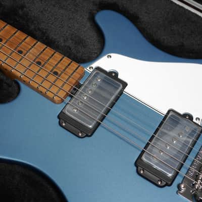 MusicMan Valentine HH Trem MN Toluca Lake Blue/Parchment image 12