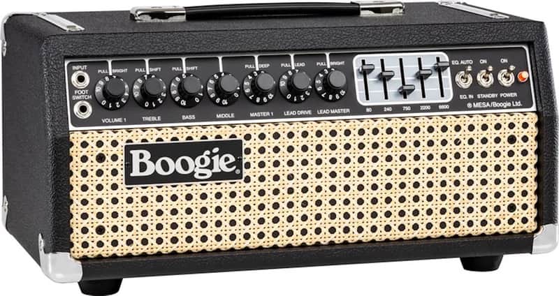 Mesa Boogie Mark IIC+ HRG 100-watt Amplifier Head Black with Wicker Grille image 1