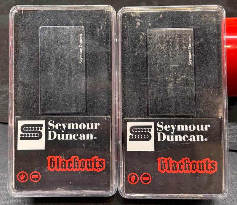 Seymour Duncan AHB-1s Blackouts Humbucker Set 2010s - Black image 1