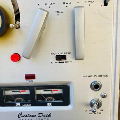 Vintage 1960s Reel to Reel Tape Recorder Akai X-100D, Not Working image 9