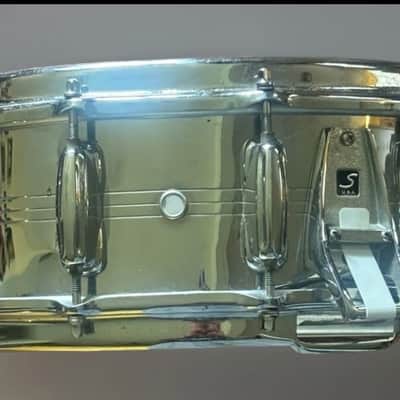 Slingerland model 203 12 lug Spitfire 5x14” COB Snare Drum 1979 - Chrome Over Brass image 11