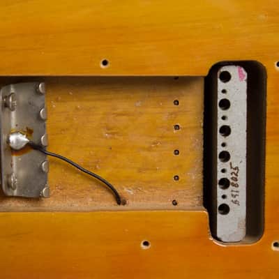 Fender  Stratocaster Solid Body Electric Guitar (1970), ser. #273341, period black tolex hard shell case. image 16