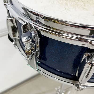 Vintage 1964 Slingerland Student Deluxe Model Snare Drum in Blue Sparkle image 4
