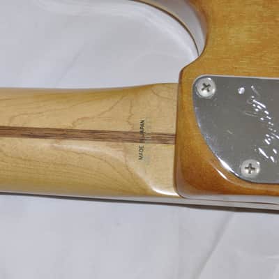 Fender PBAC-100 FL Electric-Acoustic Fretless Precision Bass MIJ 1992 - 1994 - Vintage Natural image 9