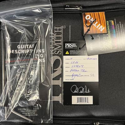 PRS CE 24 Willcutt Exclusive Run Faded Gray Black Blue Burst w/ Blue Back (073) image 8
