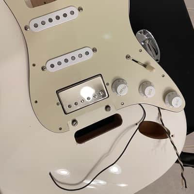 Lambertones Triple Shot w/ Crema Humbucker Stratocaster Loaded Pickguard image 1