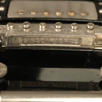 1957 Gibson Les Paul Custom Black w/original Bigsby + "Fretless Wonder" HANG TAG image 22