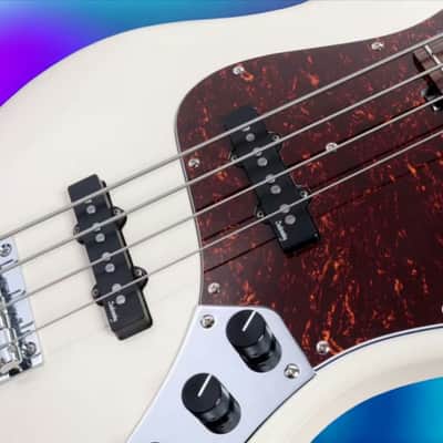 Sadowsky MetroExpress 21-Fret Vintage J/J Bass, Morado Fingerboard, 4-String - Solid Olympic White High Polish image 13