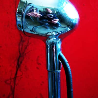 Vintage RARE 1930's Western Electric D 173069 crystal microphone w cable and stand Altec RCA image 6
